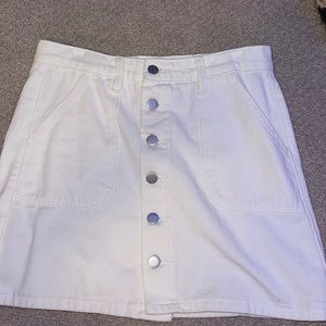 shein white skirt